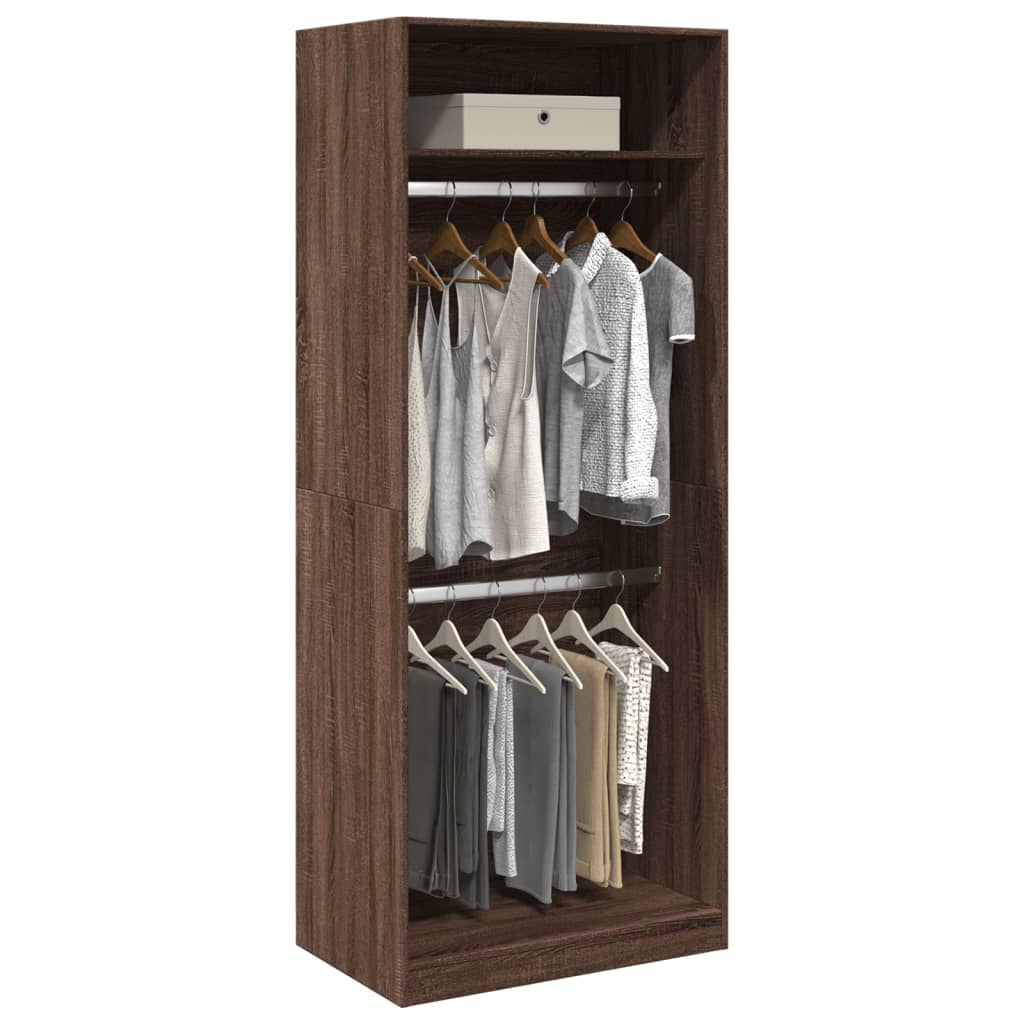 Garde-Robe Bois D'ingénierie Chêne Marron