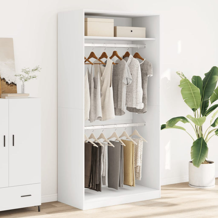 Garde-Robe Bois D'ingénierie Blanc