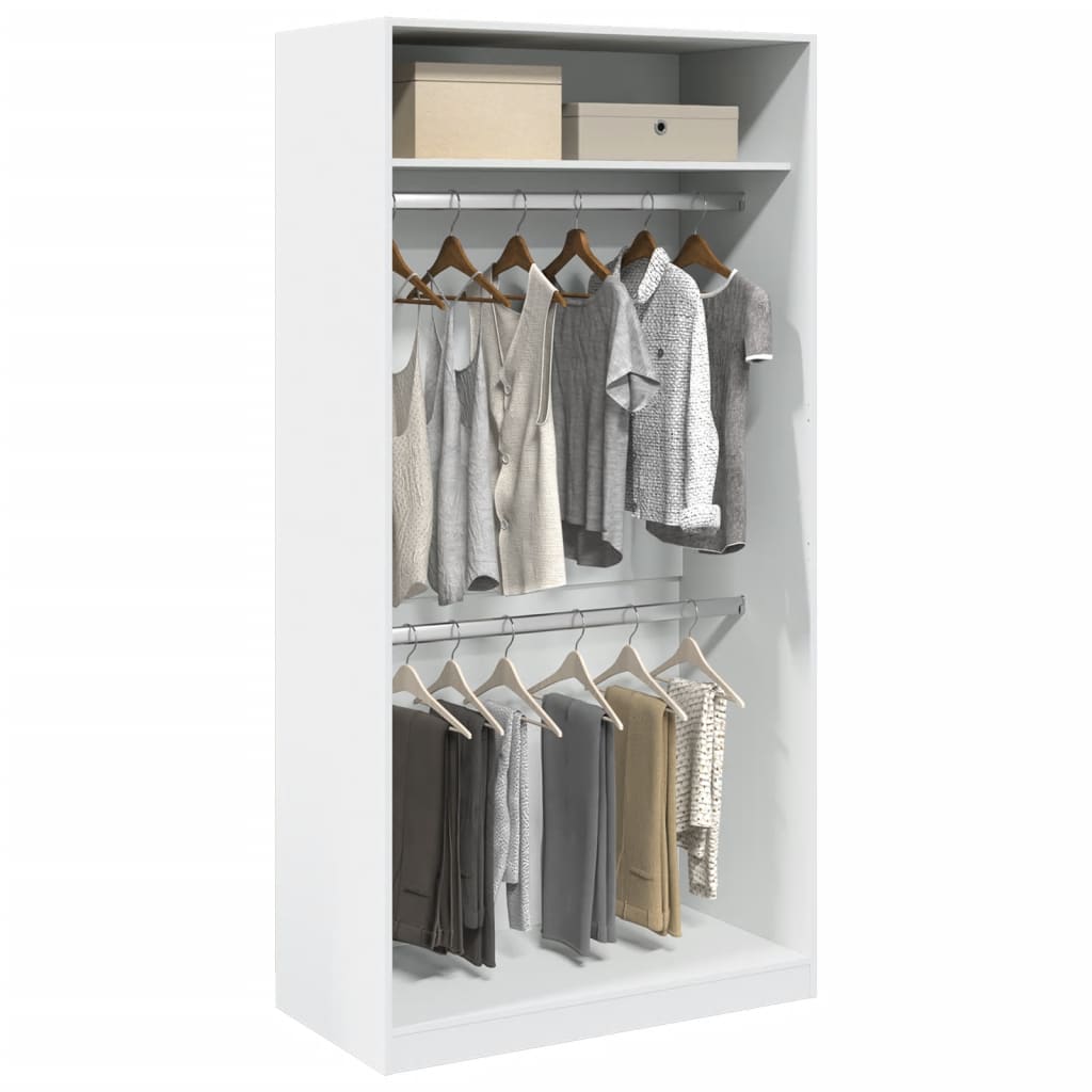Garde-Robe Bois D'ingénierie Blanc