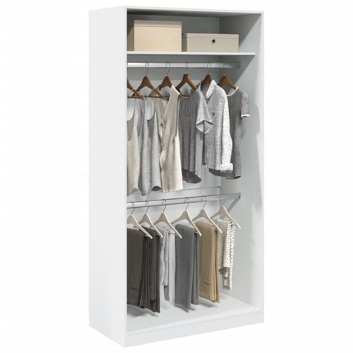 Garde-Robe Bois D'ingénierie Blanc