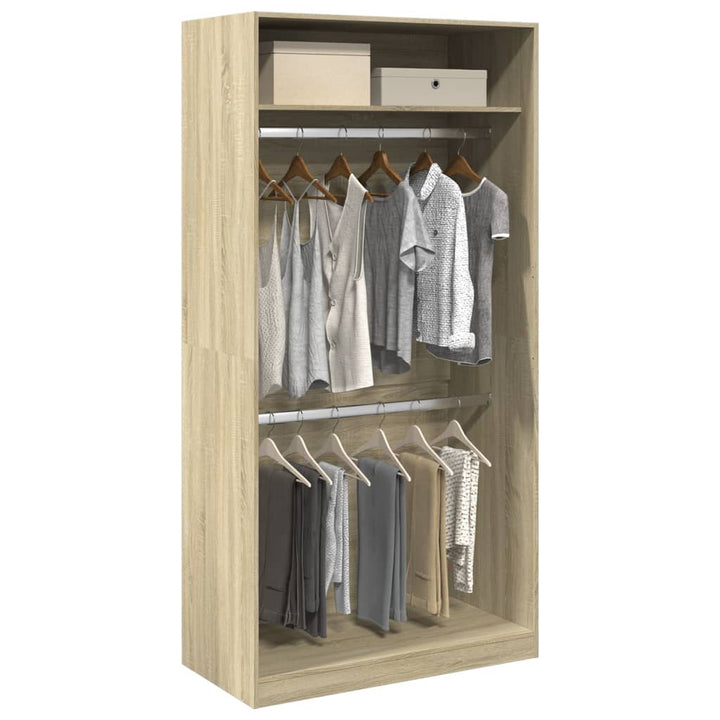 Garde-Robe Bois D'ingénierie Chêne Sonoma