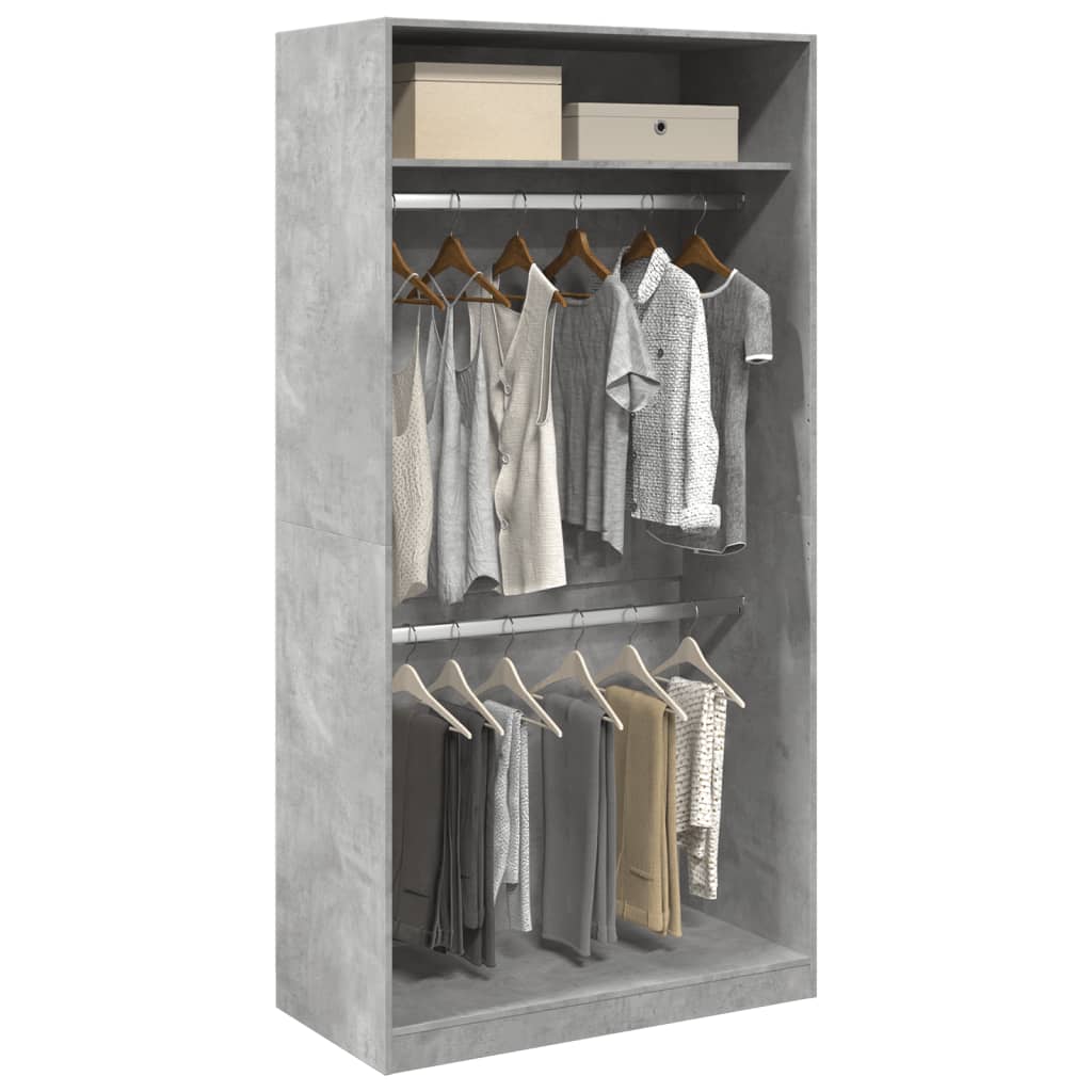 Garde-Robe Aggloméré Gris Béton