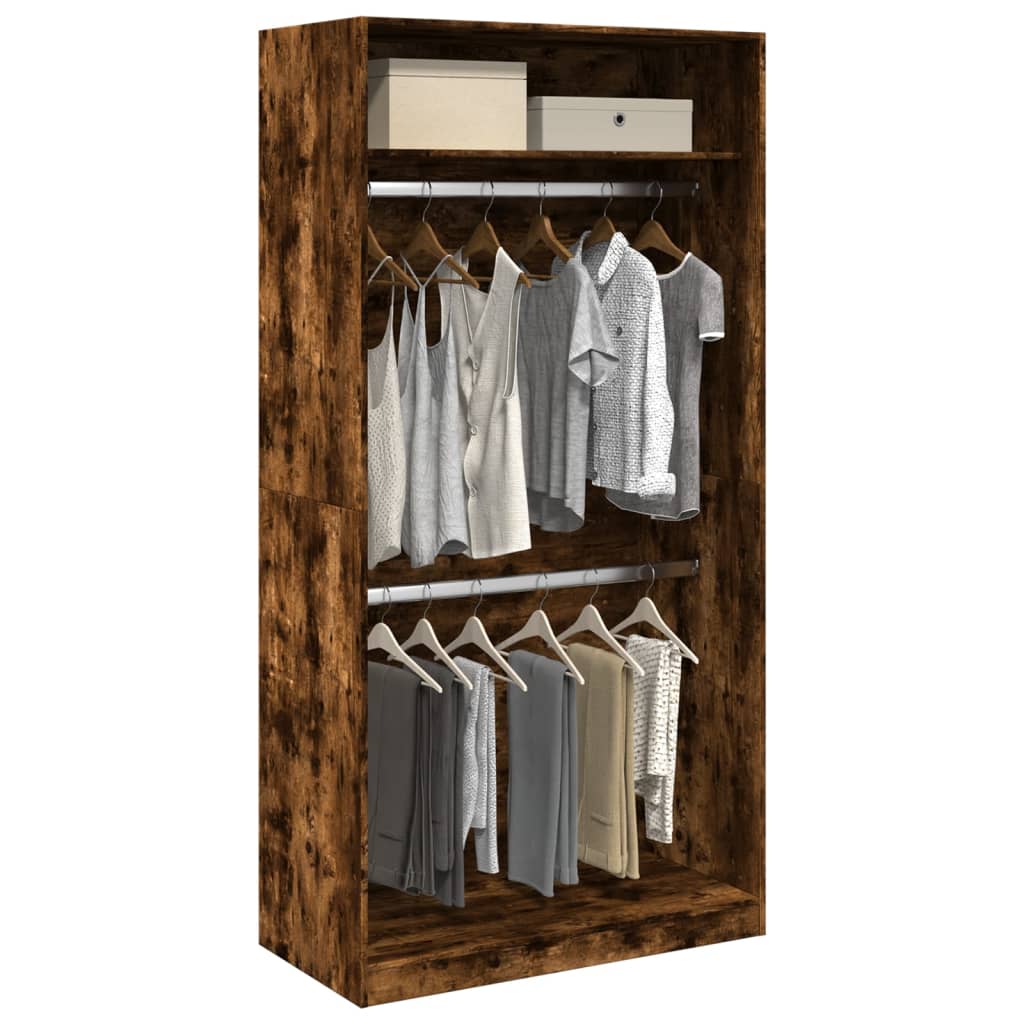 Garde-Robe Bois D'ingénierie Chêne Fumé