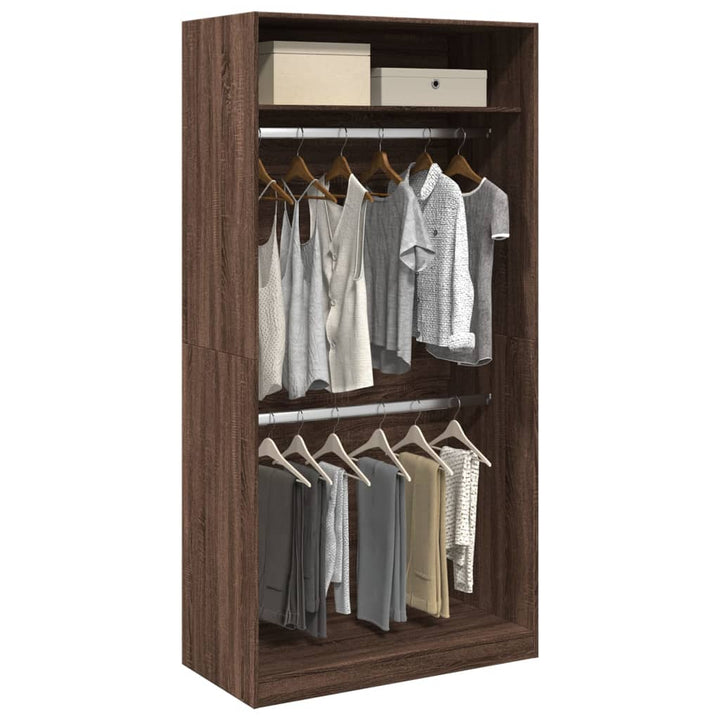 Garde-Robe Bois D'ingénierie Chêne Marron