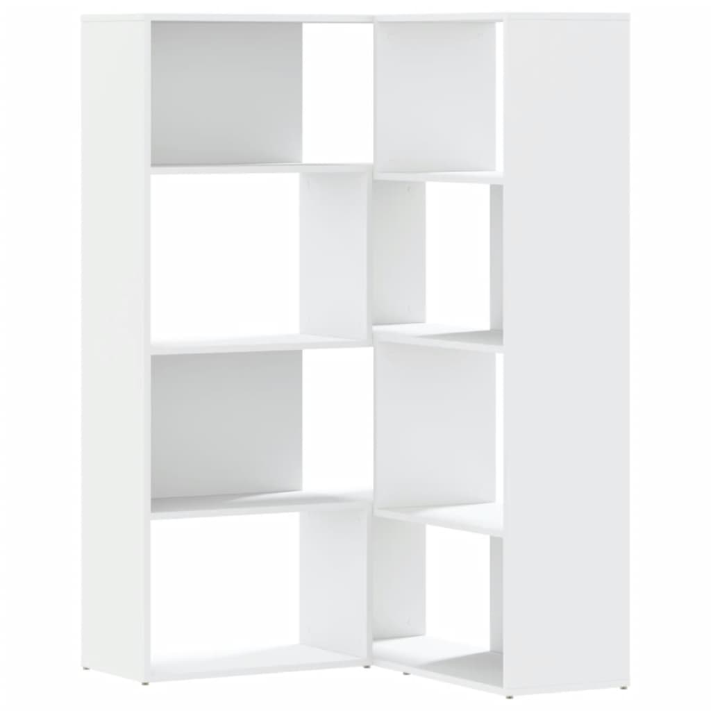 Bibliothèque D'angle À 4 Niveaux Bois D'ingénierie