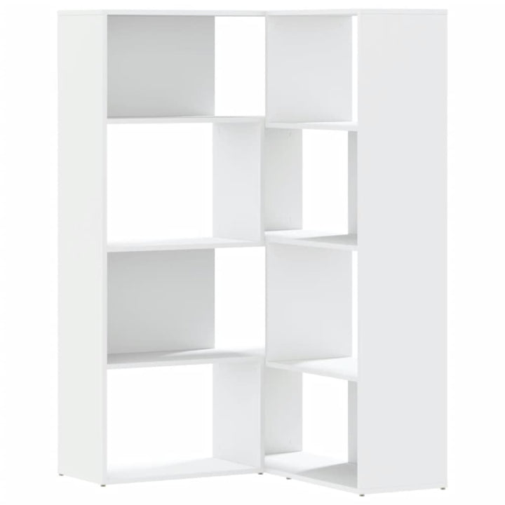 Bibliothèque D'angle À 4 Niveaux Bois D'ingénierie