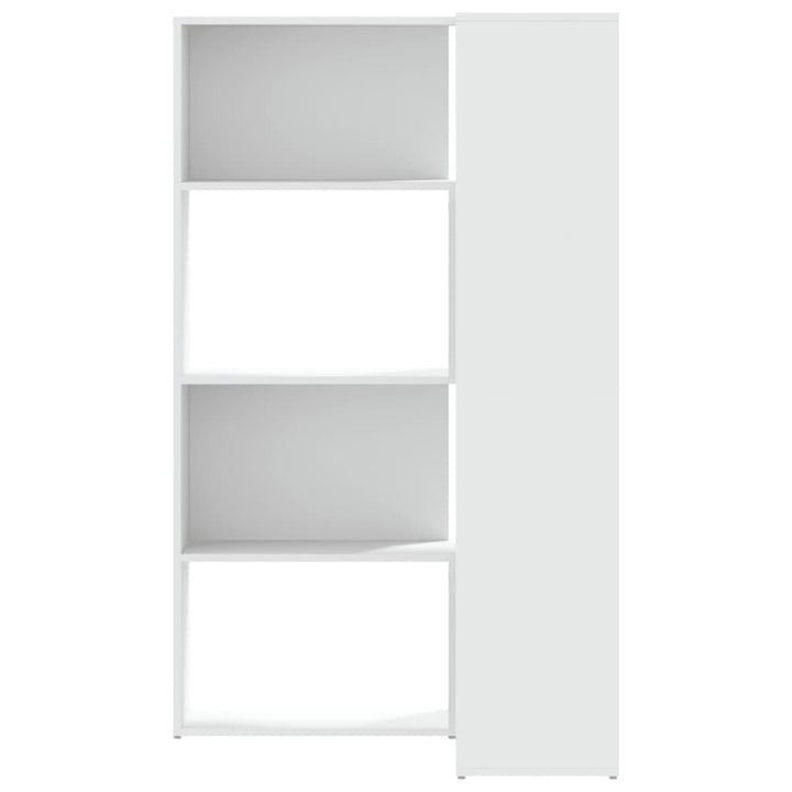 Bibliothèque D'angle À 4 Niveaux Bois D'ingénierie