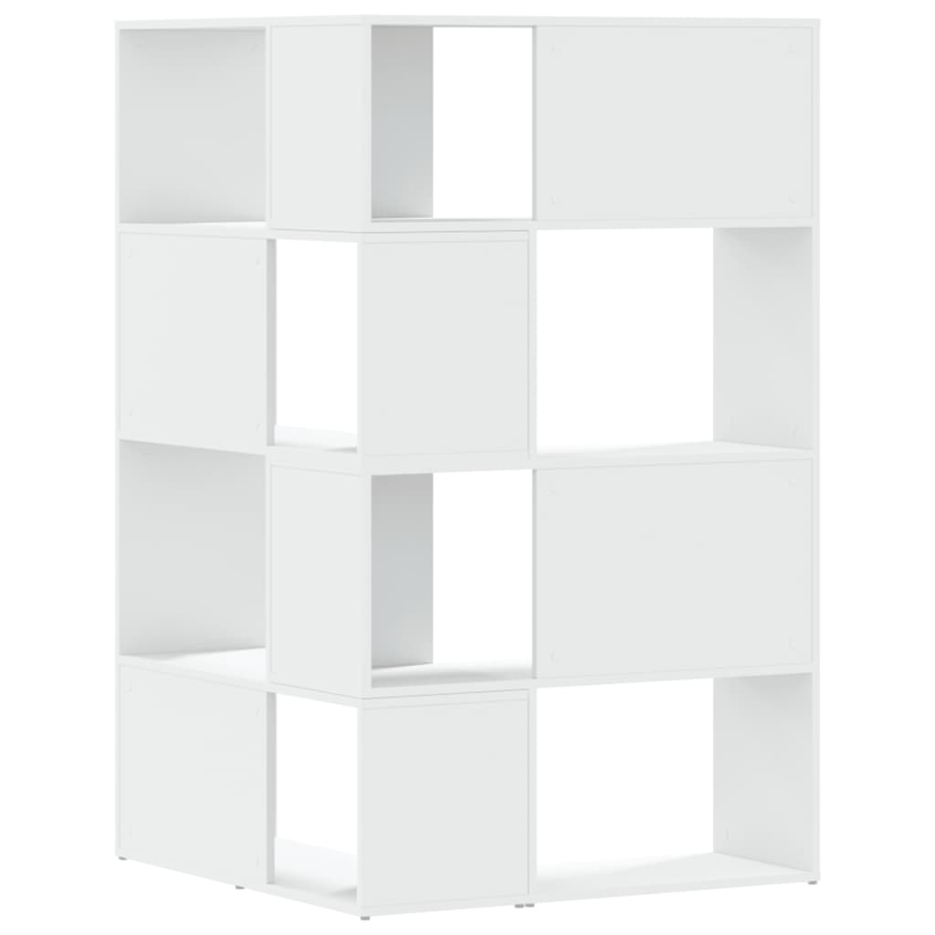Bibliothèque D'angle À 4 Niveaux Bois D'ingénierie