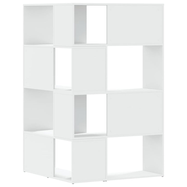 Bibliothèque D'angle À 4 Niveaux Bois D'ingénierie