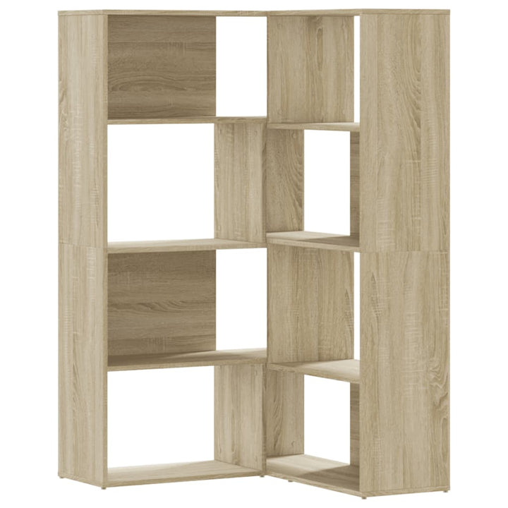 Bibliothèque D'angle À 4 Niveaux Bois D'ingénierie