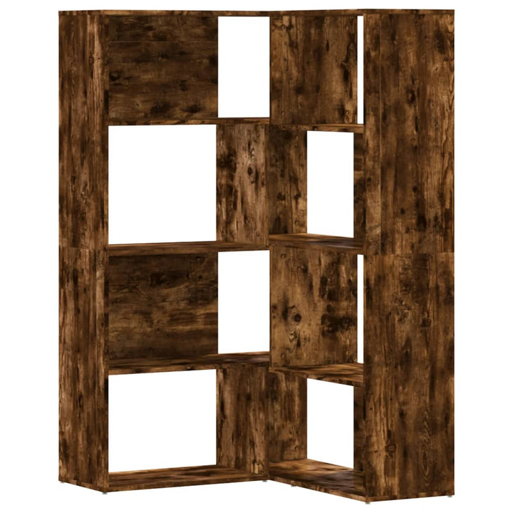 Bibliothèque D'angle À 4 Niveaux Bois D'ingénierie