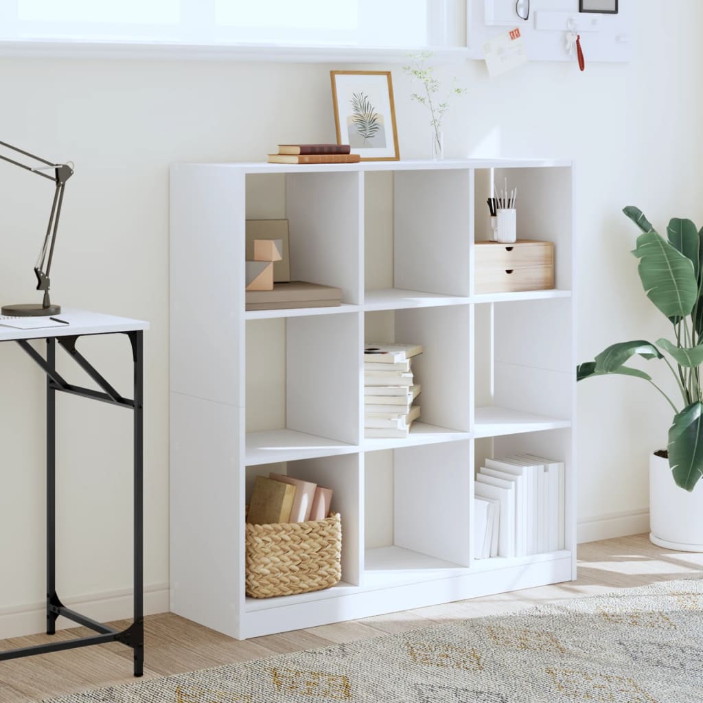 Bibliothèque 102X32X Bois D'ingénierie Blanc