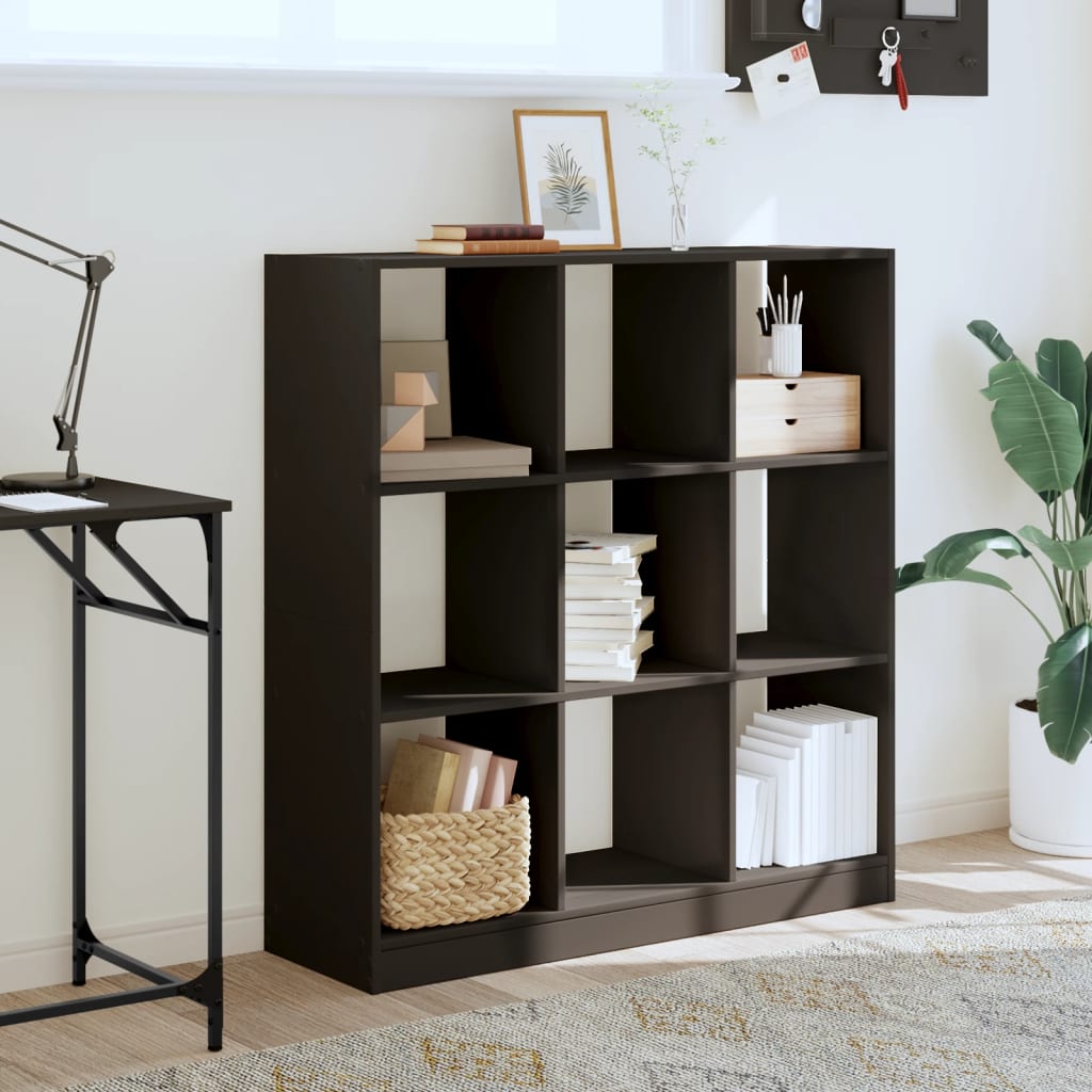 Bibliothèque 102X32X Bois D'ingénierie Noir