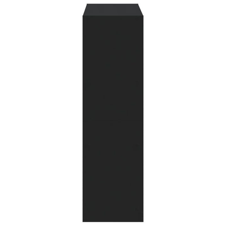 Bibliothèque 102X32X Bois D'ingénierie Noir
