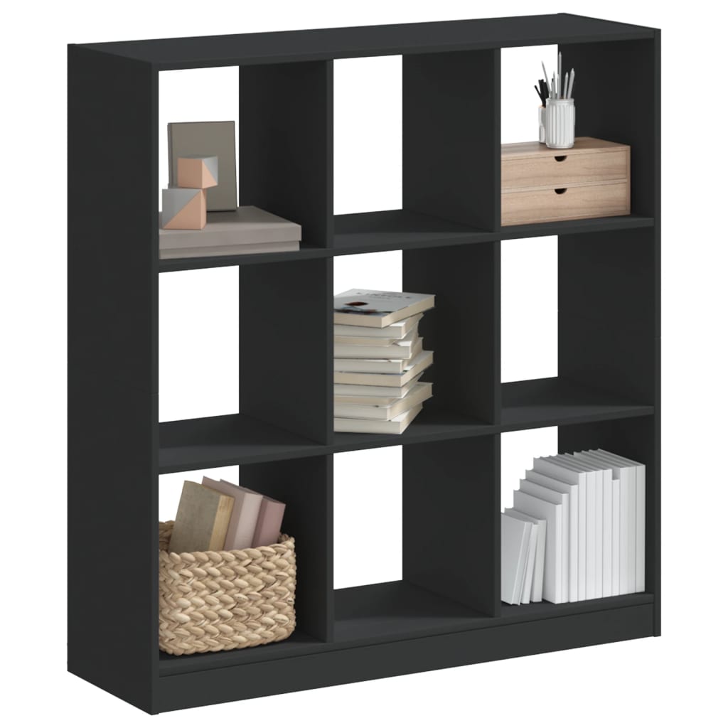 Bibliothèque 102X32X Bois D'ingénierie Noir