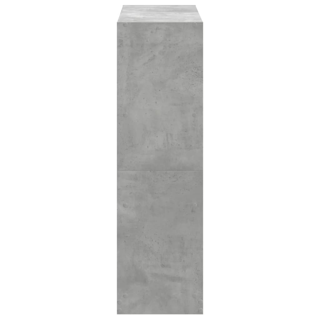 Bibliothèque 102X32X Bois D'ingénierie Gris Béton