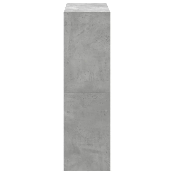 Bibliothèque 102X32X Bois D'ingénierie Gris Béton
