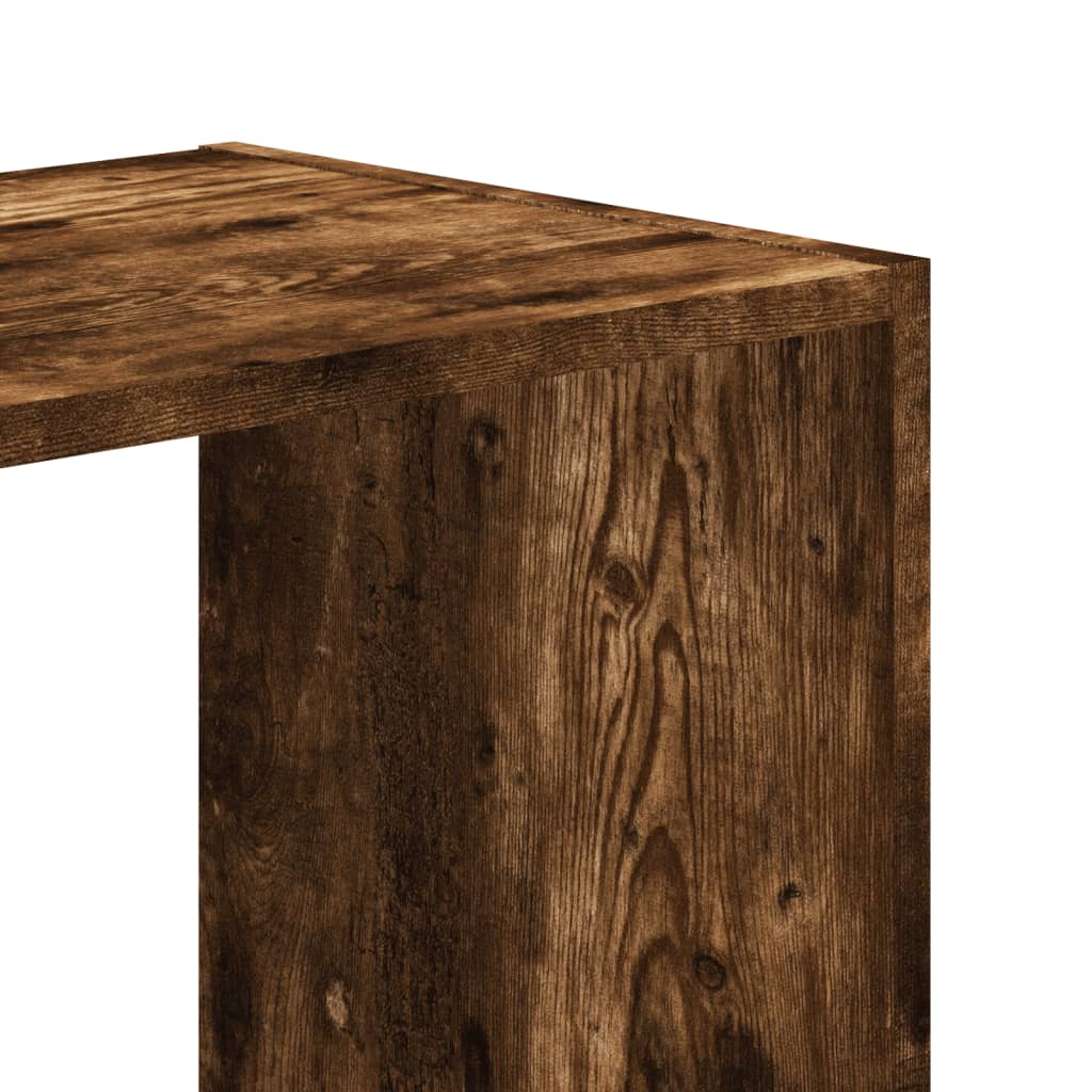 Bibliothèque 102X32X Bois D'ingénierie Chêne Fumé