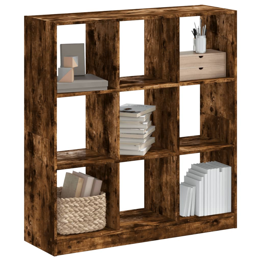 Bibliothèque 102X32X Bois D'ingénierie Chêne Fumé