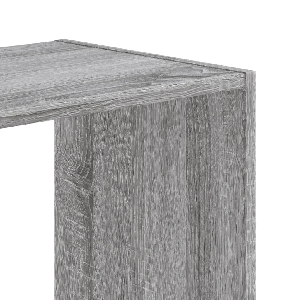 Bibliothèque 102X32X Bois D'ingénierie Sonoma Gris