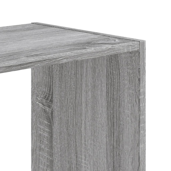 Bibliothèque 102X32X Bois D'ingénierie Sonoma Gris
