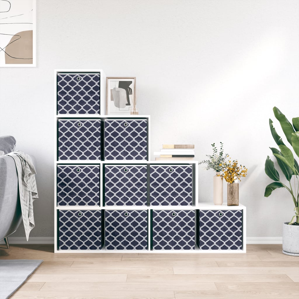 Boîtes De Rangement Pliables 10 Pcs 32X32X32 Cm Tissu Intissé