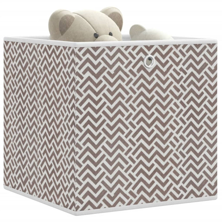 Boîtes De Rangement Pliables 10 Pcs 32X32X32 Cm Tissu Intissé