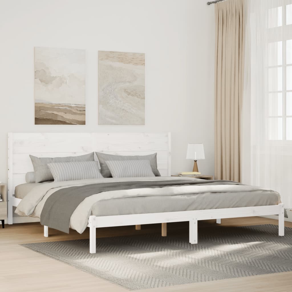 Cadre De Lit Extra Long Sans Matelas Bois Massif