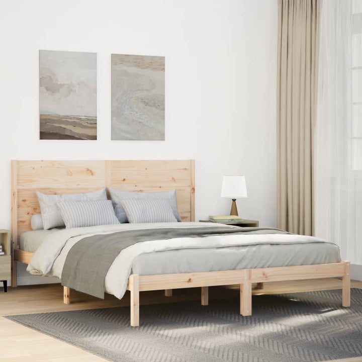 Cadre De Lit Extra Long Sans Matelas Bois Massif