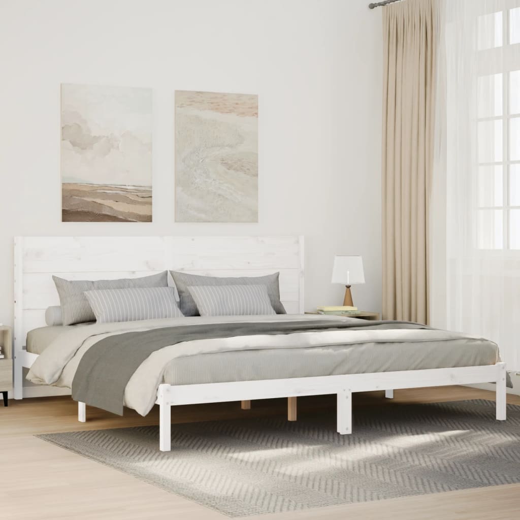 Cadre De Lit Extra Long Sans Matelas Bois Massif