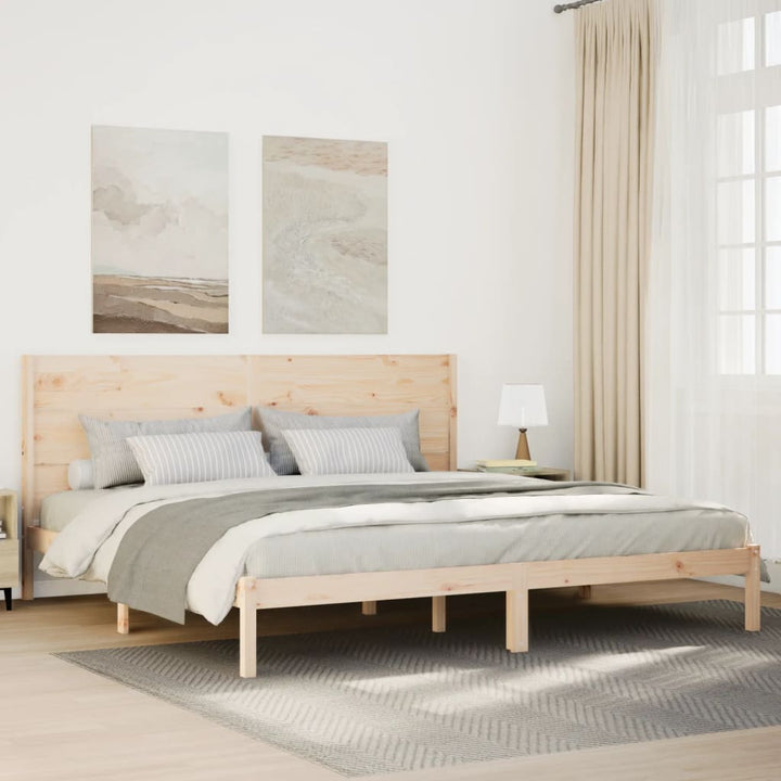 Cadre De Lit Extra Long Sans Matelas Bois Massif