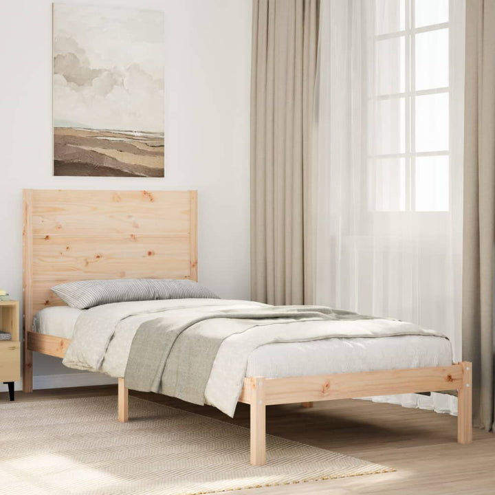 Cadre De Lit Extra Long Sans Matelas Bois Massif