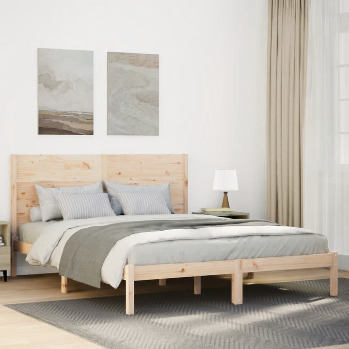 Cadre De Lit Extra Long Sans Matelas Bois Massif