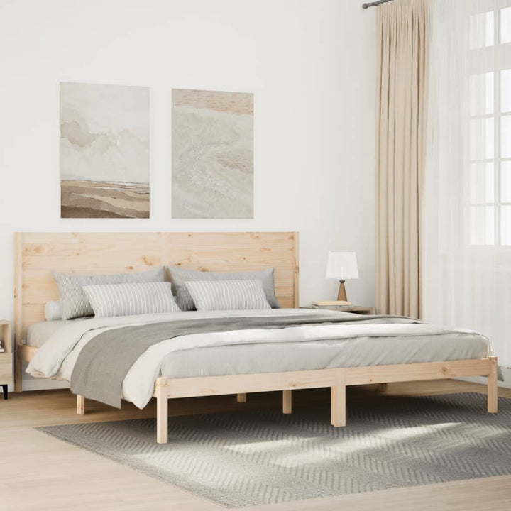 Cadre De Lit Extra Long Sans Matelas Bois Massif