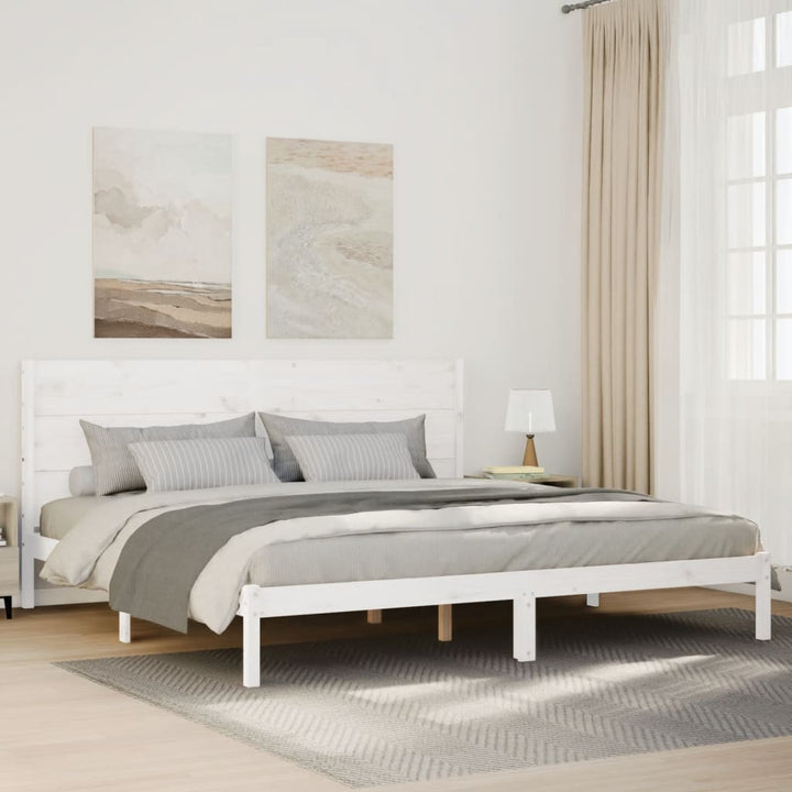 Cadre De Lit Extra Long Sans Matelas Bois Massif