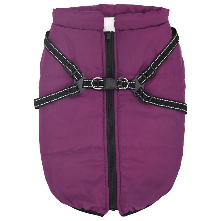 Manteau Pour Chiens Avec Harnais Imperméable Réfléchissant