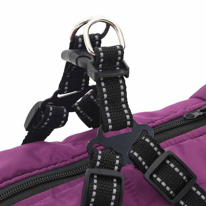 Manteau Pour Chiens Avec Harnais Imperméable Réfléchissant