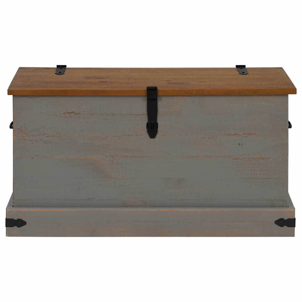 Coffre De Rangement Halden 91X48X47 Cm Bois Massif Pin