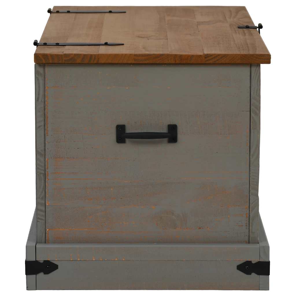 Coffre De Rangement Halden 91X48X47 Cm Bois Massif Pin