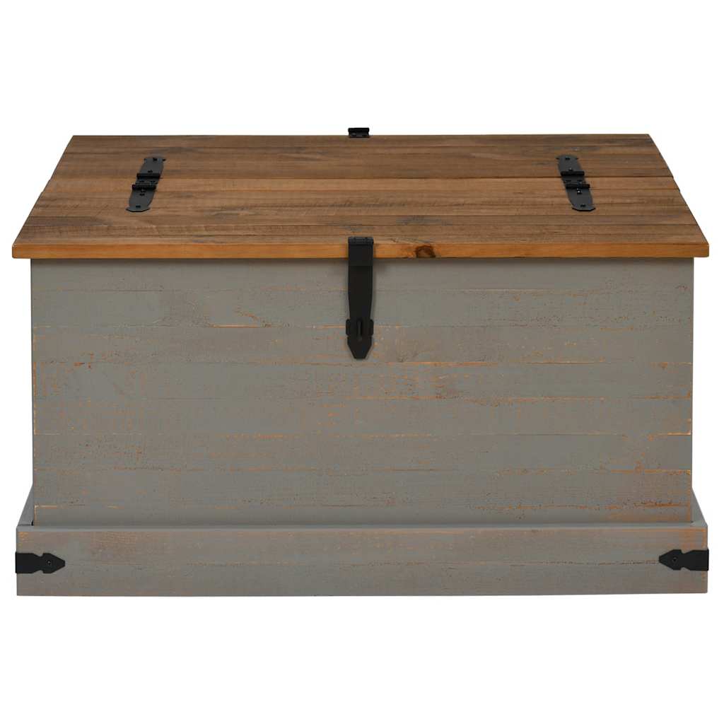Coffre De Rangement Halden 91X91X47 Cm Bois Massif Pin