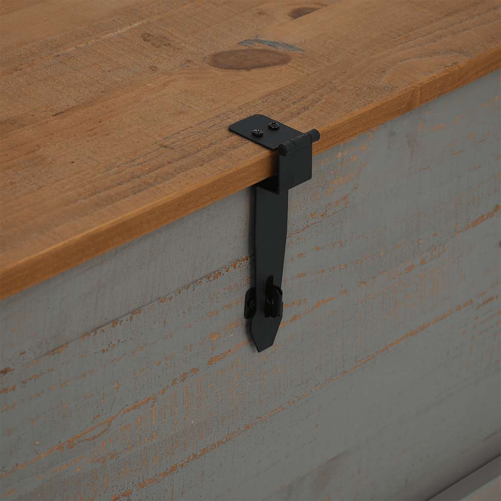 Coffre De Rangement Halden 91X91X47 Cm Bois Massif Pin