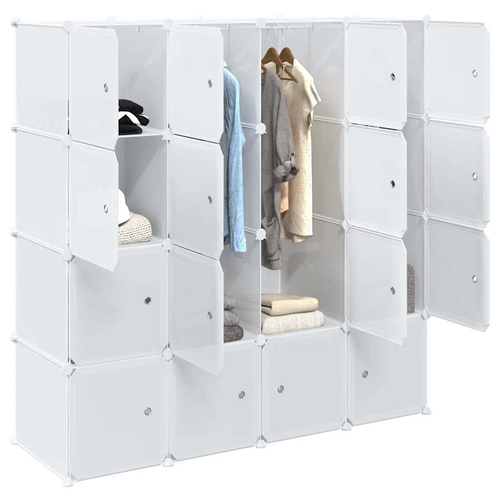 Cubes De Rangement 20 Pcs Avec Tiges De Suspension Pp