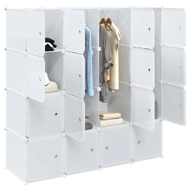 Cubes De Rangement 20 Pcs Avec Tiges De Suspension Pp