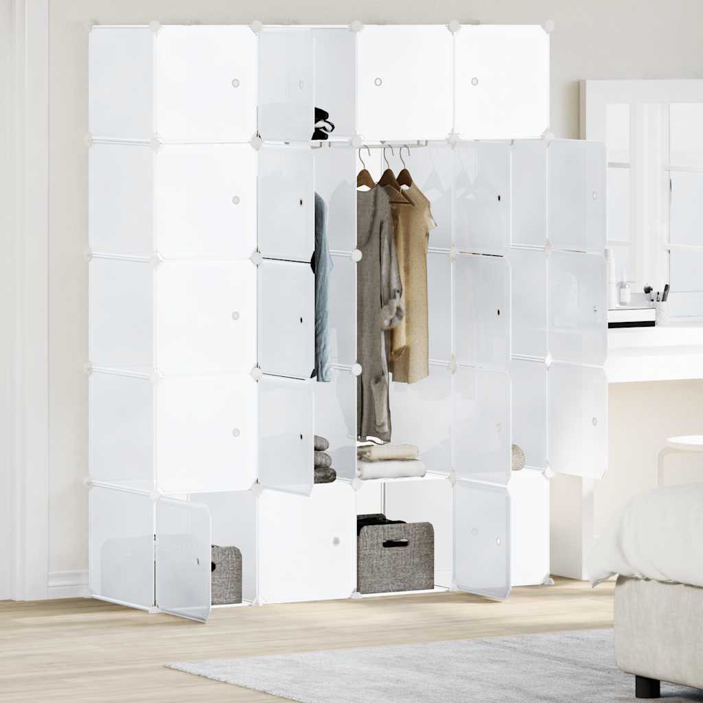 Cubes De Rangement 20 Pcs Avec Tiges De Suspension Pp
