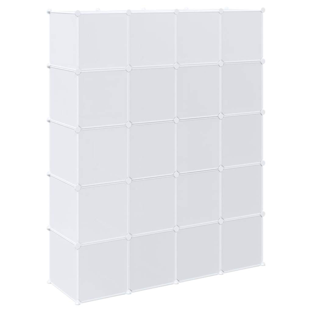Cubes De Rangement 20 Pcs Avec Tiges De Suspension Pp
