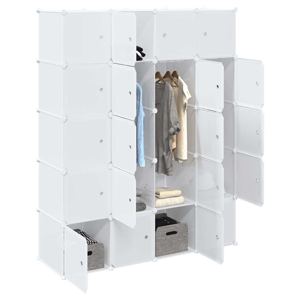 Cubes De Rangement 20 Pcs Avec Tiges De Suspension Pp