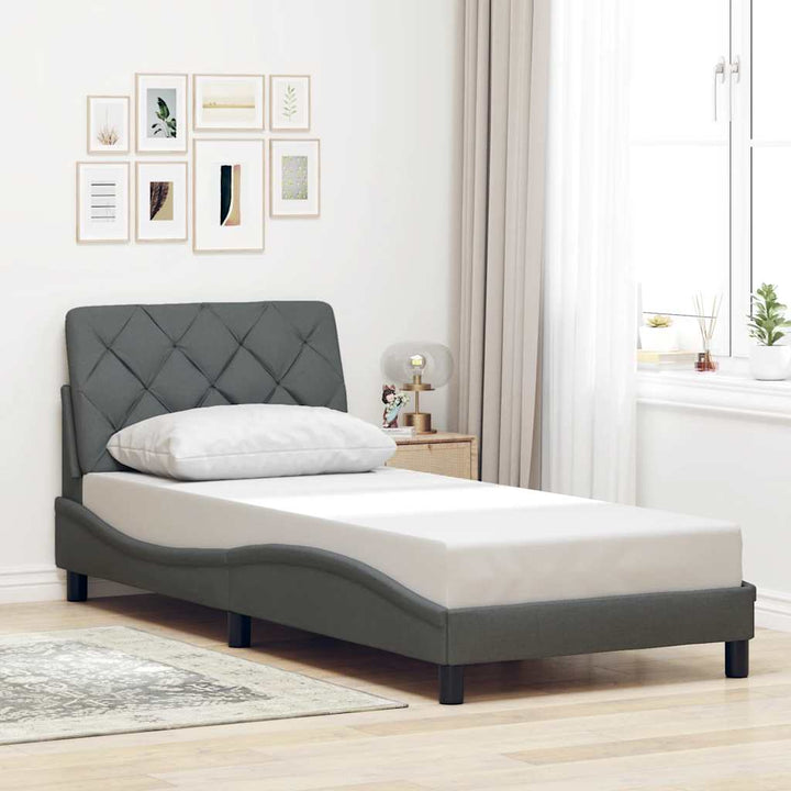 Cadre De Lit Sans Matelas Tissu