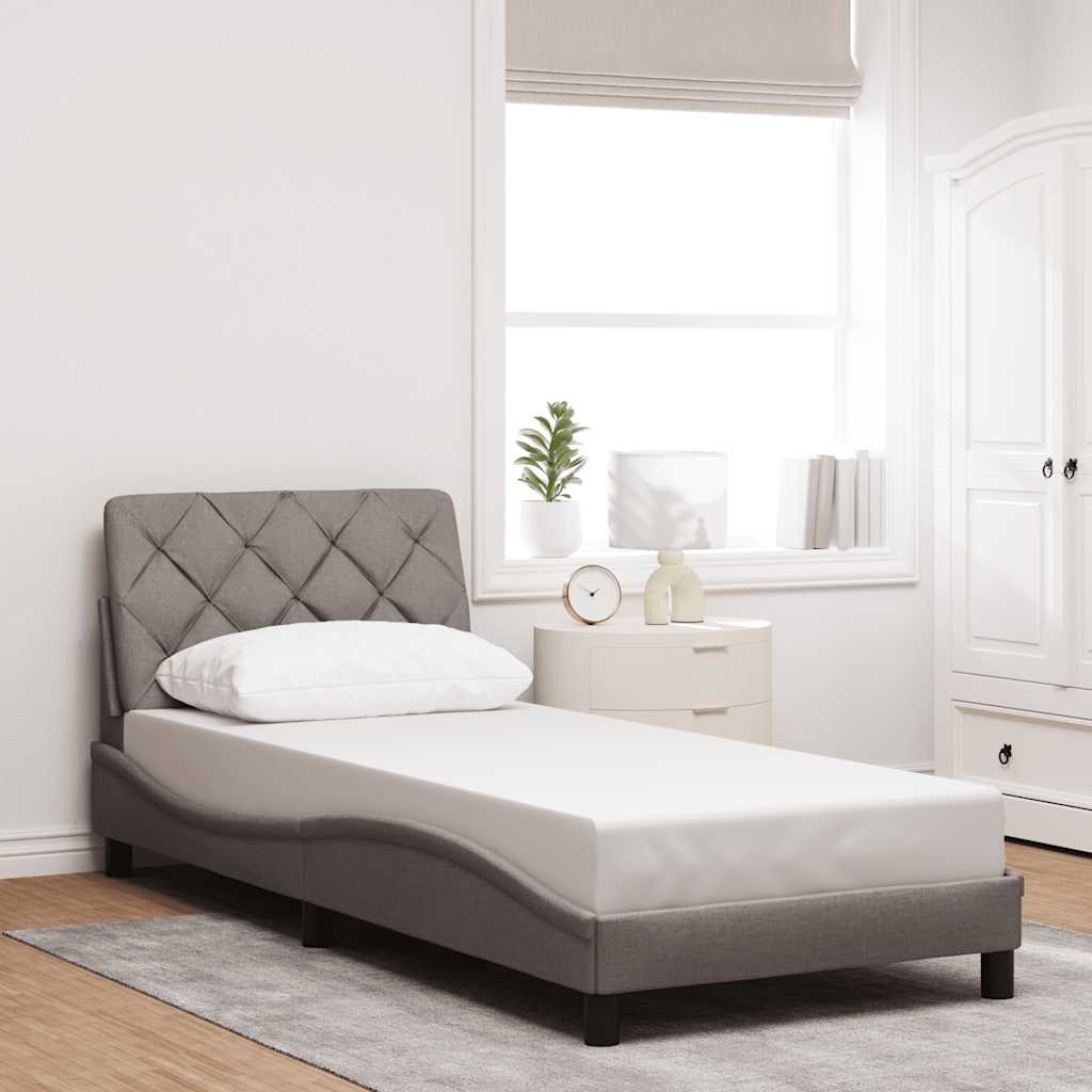 Cadre De Lit Sans Matelas Tissu