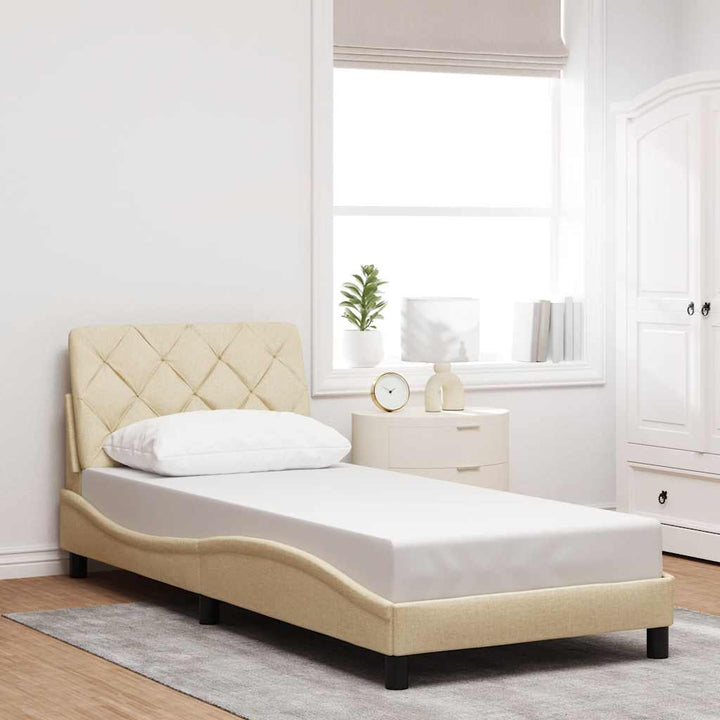 Cadre De Lit Sans Matelas Tissu
