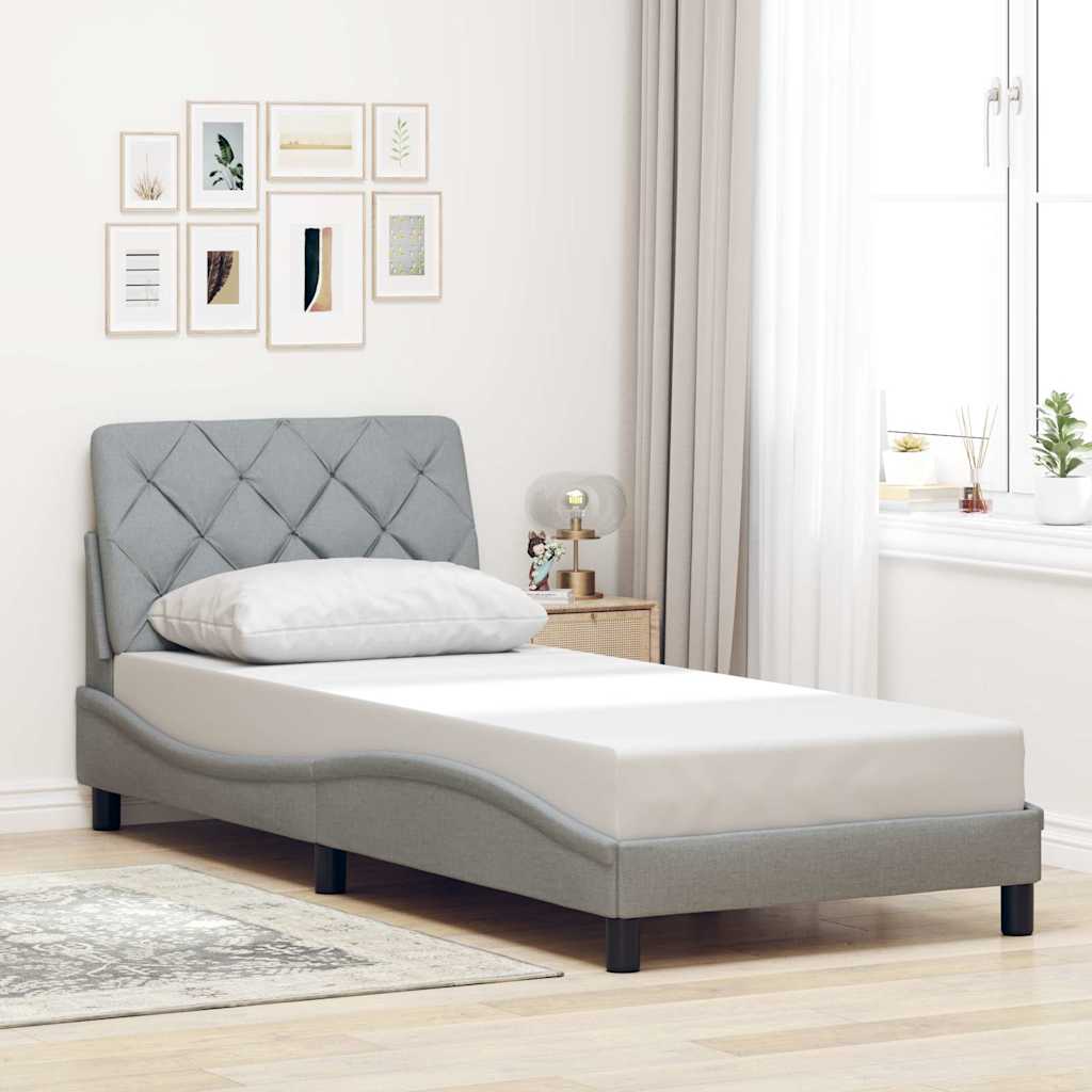 Cadre De Lit Sans Matelas Tissu